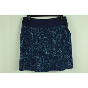 Blue Golf Skort Skirt Shorts Cypress Club Womens Size Small Floral
